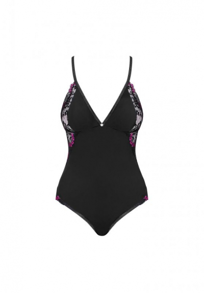 Obsessive Vanessme боди на тонких бретельках черный