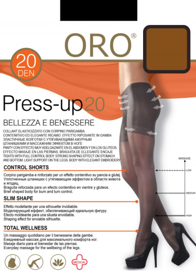 Oro Press up 20 den колготки с утягивающим эффектом бронзовый (Vizone)