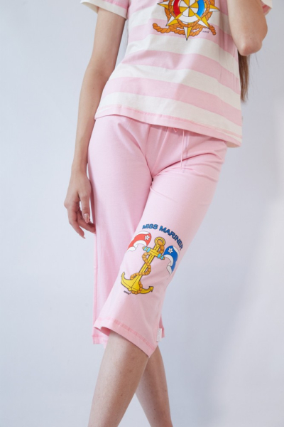 Vienetta Secret VS 21 Пижама футболка/бриджи розовый