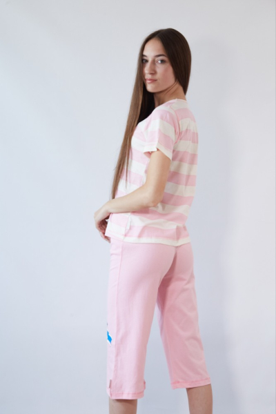 Vienetta Secret VS 21 Пижама футболка/бриджи розовый