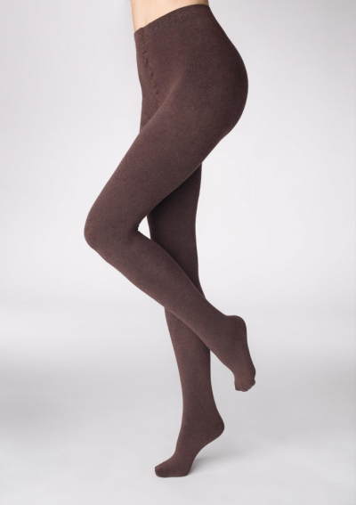 Marilyn ARCTIKA 250 Хлопковые теплые колготки коричневый/меланжевый