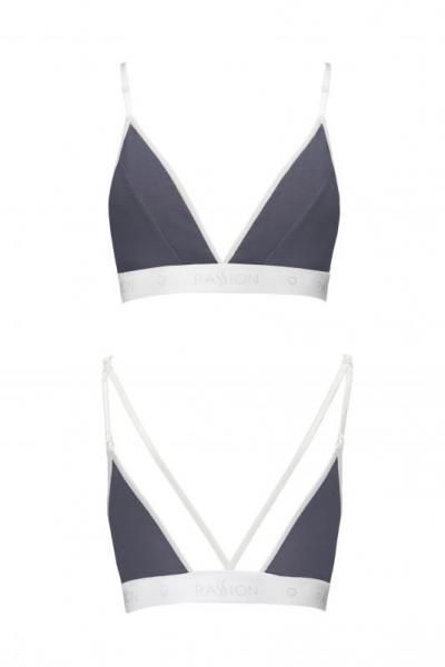 Passion PS007 бюстгальтер хлопок темно-серый