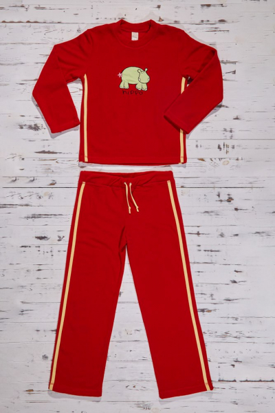 Muzzy M 01 Пижама женская с штанами красный