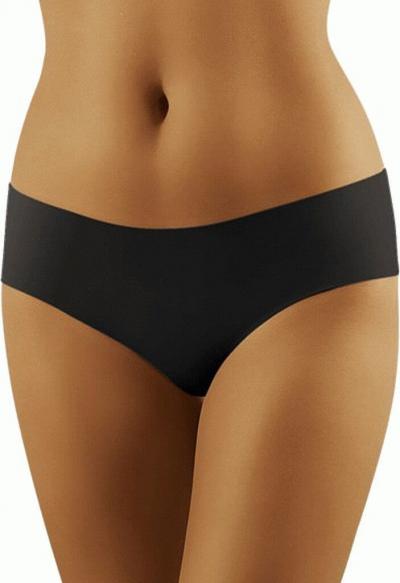 Бесшовные трусы из хлопка Wolbar ECO EL черный