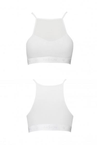 Passion PS006 спортивный топ с сеткой белый