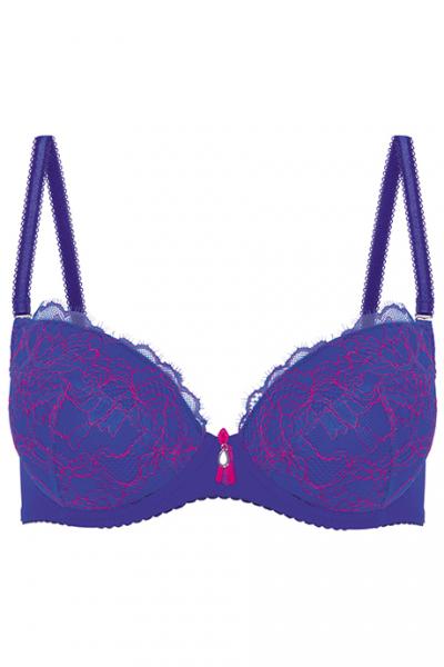 Kinga BLUE LAGOONA I PU 364 Бюстгальтер синий