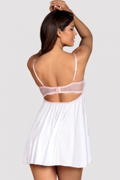 Obsessive Girlly сорочка женская белый/розовый