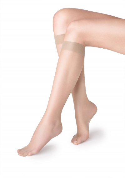 Marilyn UFKI тонкие женские гольфы светло-бежевый