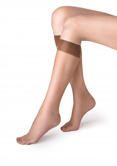 Marilyn UFKI тонкие женские гольфы табачный