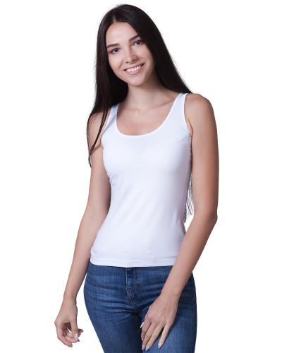 Белая хлопковая майка ML 052