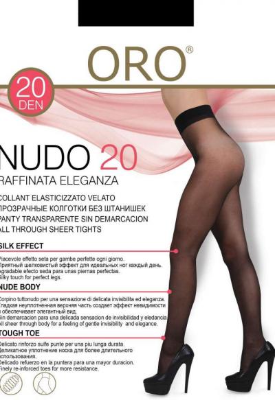 Oro Nudo 20 den колготки без шортиков черный