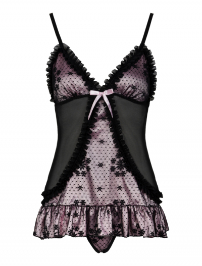 Livia Corsetti HALLA красивый короткий пеньюар черный