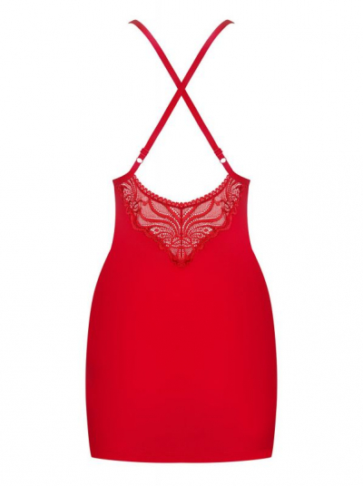 Obsessive 828-CHE-3 красная сорочка