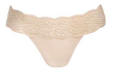 Sealine 221-030 Стринги женские с кружевным поясом бежевый