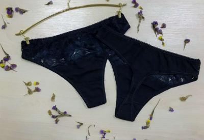 Oro Virginia трусы стринг женские черный