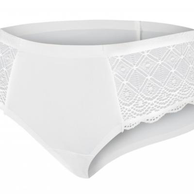 Julimex ANGEL Труси жіночі безшовні з мереживом з боків білий