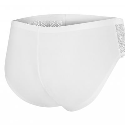 Julimex ANGEL Труси жіночі безшовні з мереживом з боків білий