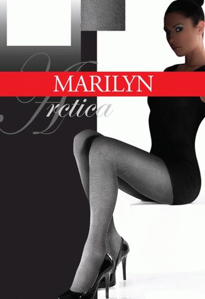 Marilyn ARCTIKA 80 колготки женские в рубчик меланжевый