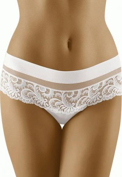 Wolbar CANTATA кружевные трусы бразилиана белый