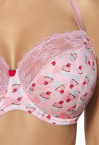 Kinga DOLCI II BC 498/1 Бюстгальтер на великі груди рожевий