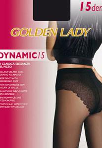 DYNAMIC 15 Колготки женские классические с ажурными трусами Golden Lady