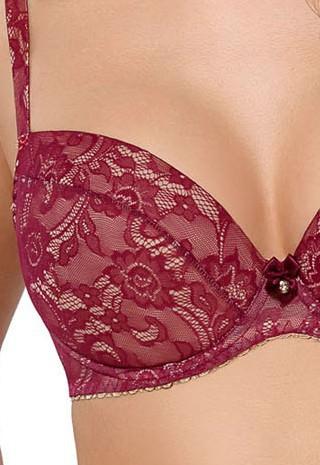 Kinga SI I PU 546 Бюстгальтер рубиновый