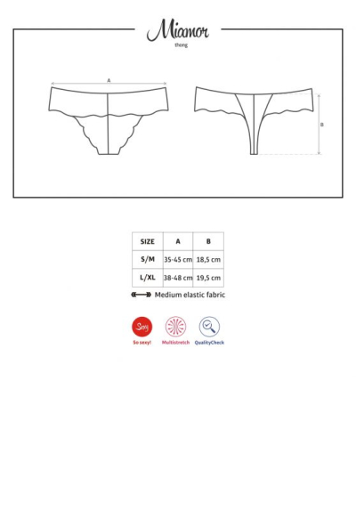 Obsessive Miamor кружевные стринги черный