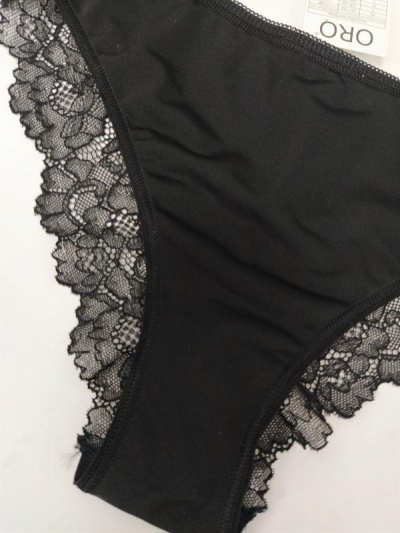 Oro Violetta трусики бразилиана черный