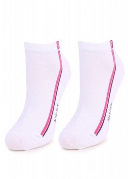 Marilyn FORTE 52 Женские носки с двойной полоской белый/розовый/бордовый