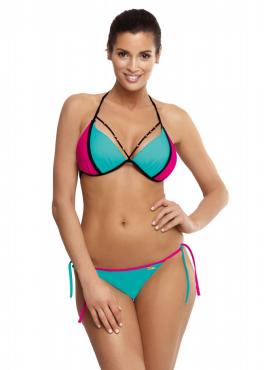 Marko M 511 LARA Купальник бірюзовий/яскраво-рожевий