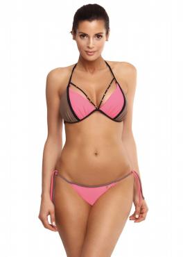 Marko M 511 LARA Купальник рожевий/світло-коричневий