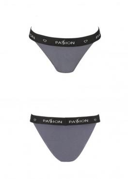Passion PS015 хлопковые трусы танга серый