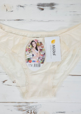 DC Girl 26535 Женские трусы бикини в горошек молочный