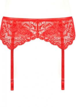 пояс для чулок красный Oro 402