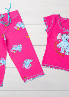 Vienetta Secret VS 03 Пижама футболка и бриджи малиновый