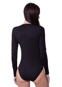 BB 145 Боди с длинным рукавом черный