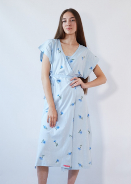 Vienetta Secret VS 045 Комплект халат и сорочка голубой