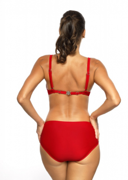 Marko M 632 KORNELIA Купальник с высокими плавками красный (coccinelia)