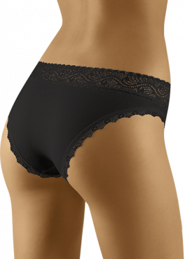Wolbar SOFT LOVELY Трусы миди женские черный