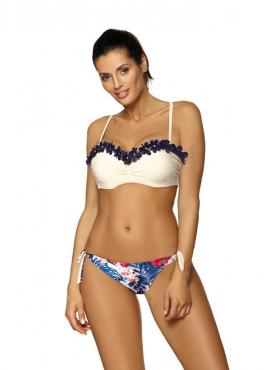 Marko M 452 CLAUDIA Купальник с объемными цветами молочный