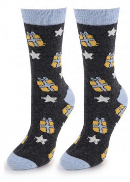 Marilyn ANGORA R28 Ангоровые женские носки темно-серый