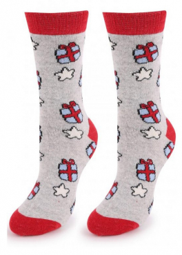 Marilyn ANGORA R28 Ангоровые женские носки серый