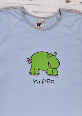 Muzzy M 04 Пижама футболка/капри голубой