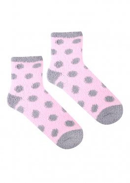 Marilyn COOZY L51 Махровые женские носки розовый/серый