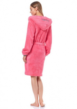 L&L 9134 SB Теплый халат ярко-розовый