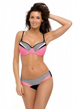 Marko M 532 ARIANNA Купальник рожевий/чорний