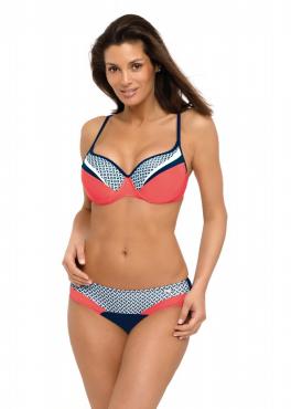 Marko M 532 ARIANNA Купальник кораловий/темно-синій