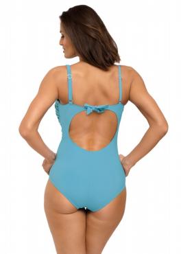 Marko M 543 GABRIELLE Слитный купальник на одно плечо голубой