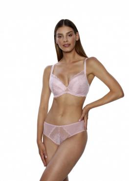 Kinga ALICE B 768/3 Трусы с кружевом бразилиана розовый