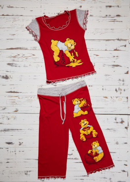 Vienetta Secret VS 25 Пижама хлопок красный